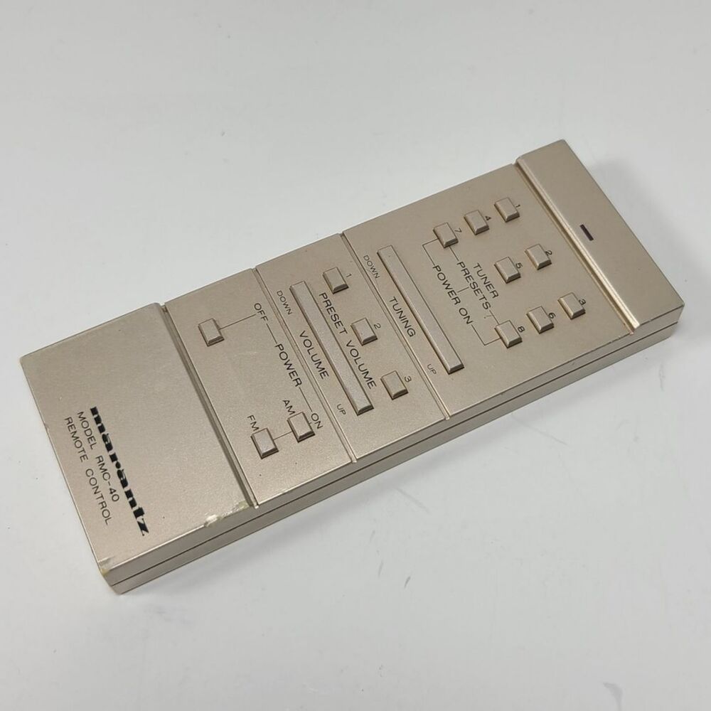 Genuine Marantz RMC-40 Remote Control Unit Clean Battery Terminal Tested Vntage - Picture 3 of 9